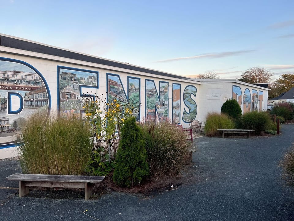 Downtown Dennis Port mural - 4min (1.4mi) drive from cottage