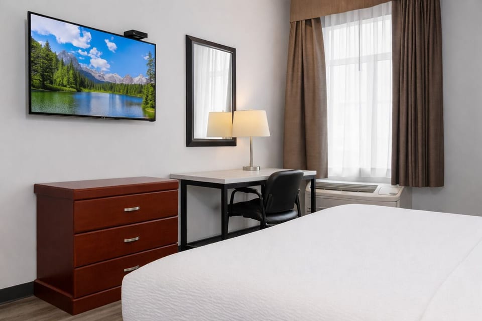 Desk, soundproofing, iron/ironing board, free WiFi