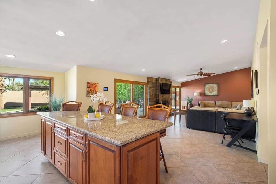 Kitchen and living room