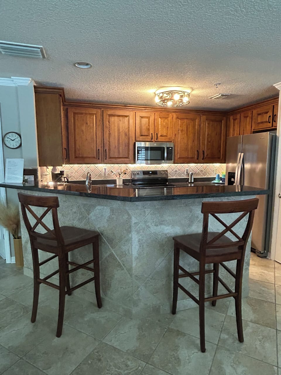 A well stocked kitchen to cook as much or as little as you want on vacation.