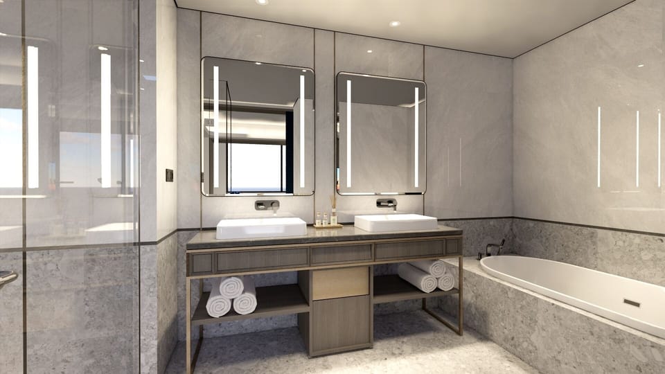 Suite | Bathroom | Towels, soap, shampoo, toilet paper