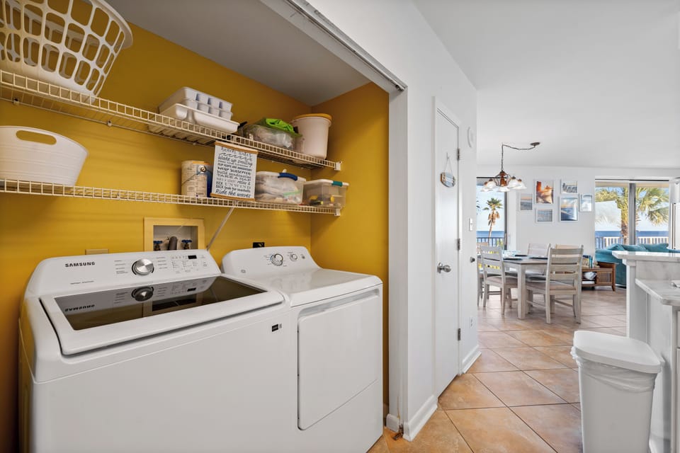 Signature Condo, 3 Bedrooms, Balcony, Beach View | Laundry