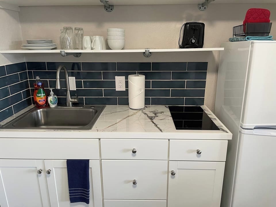 This unit has an induction cook top.  