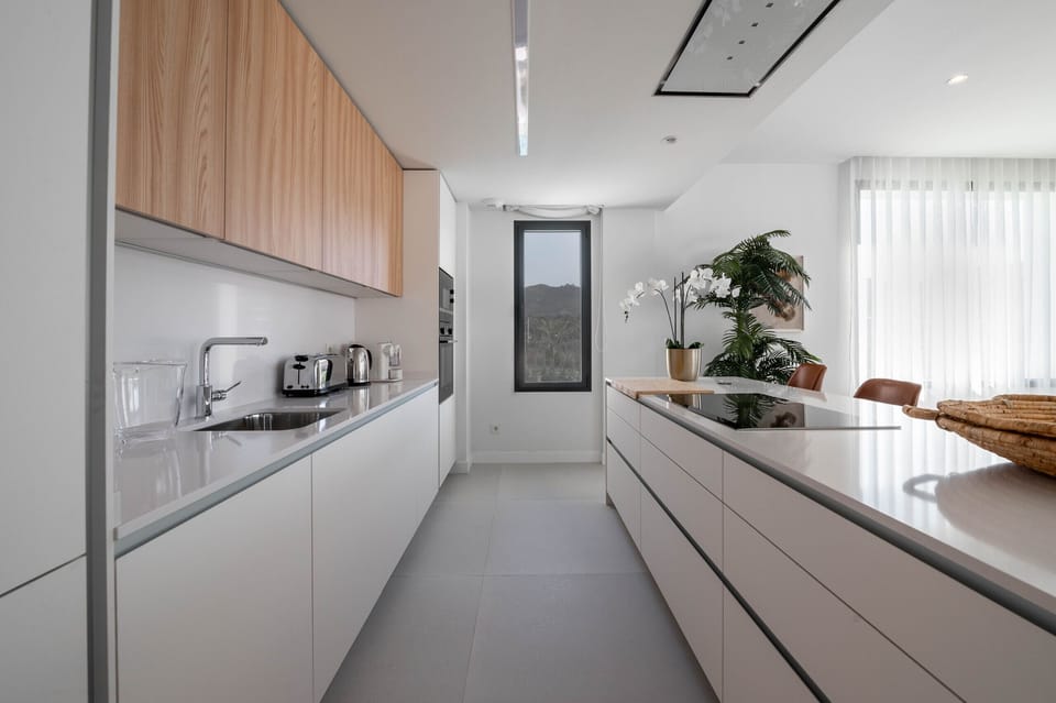 Elegant kitchen with state-of-the-art appliances available to our guests. Villa Soul 17 with private pool for holiday rental.