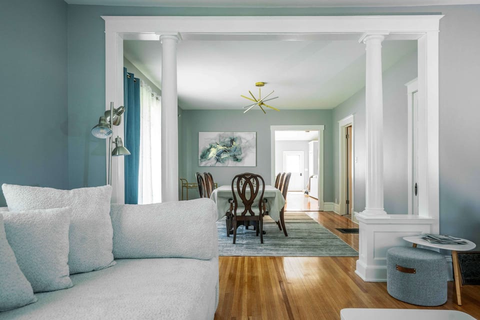 Unwind with a great book in the front living room