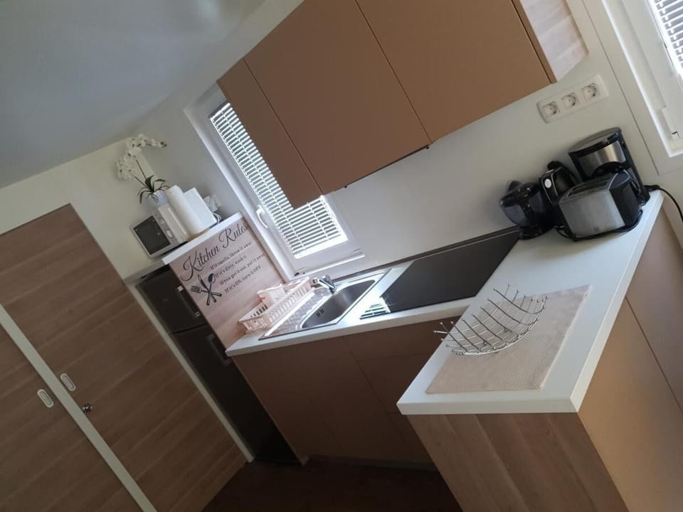 Mobile Home, 2 Bedrooms, Sea View, Overwater | Private kitchen | Electric kettle