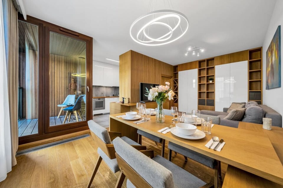 Dining Area and Living Room | Book Now with RENTUJEMY.COM