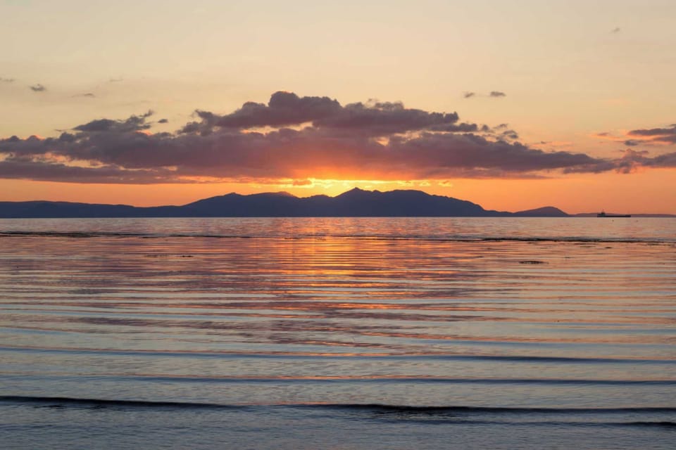 Ayr Beach and playpark which is 15 minutes away with views of the Isle of Arran