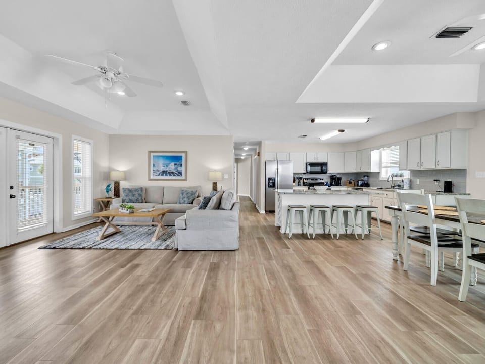 Upstairs Kitchen/ Living/Dining Space