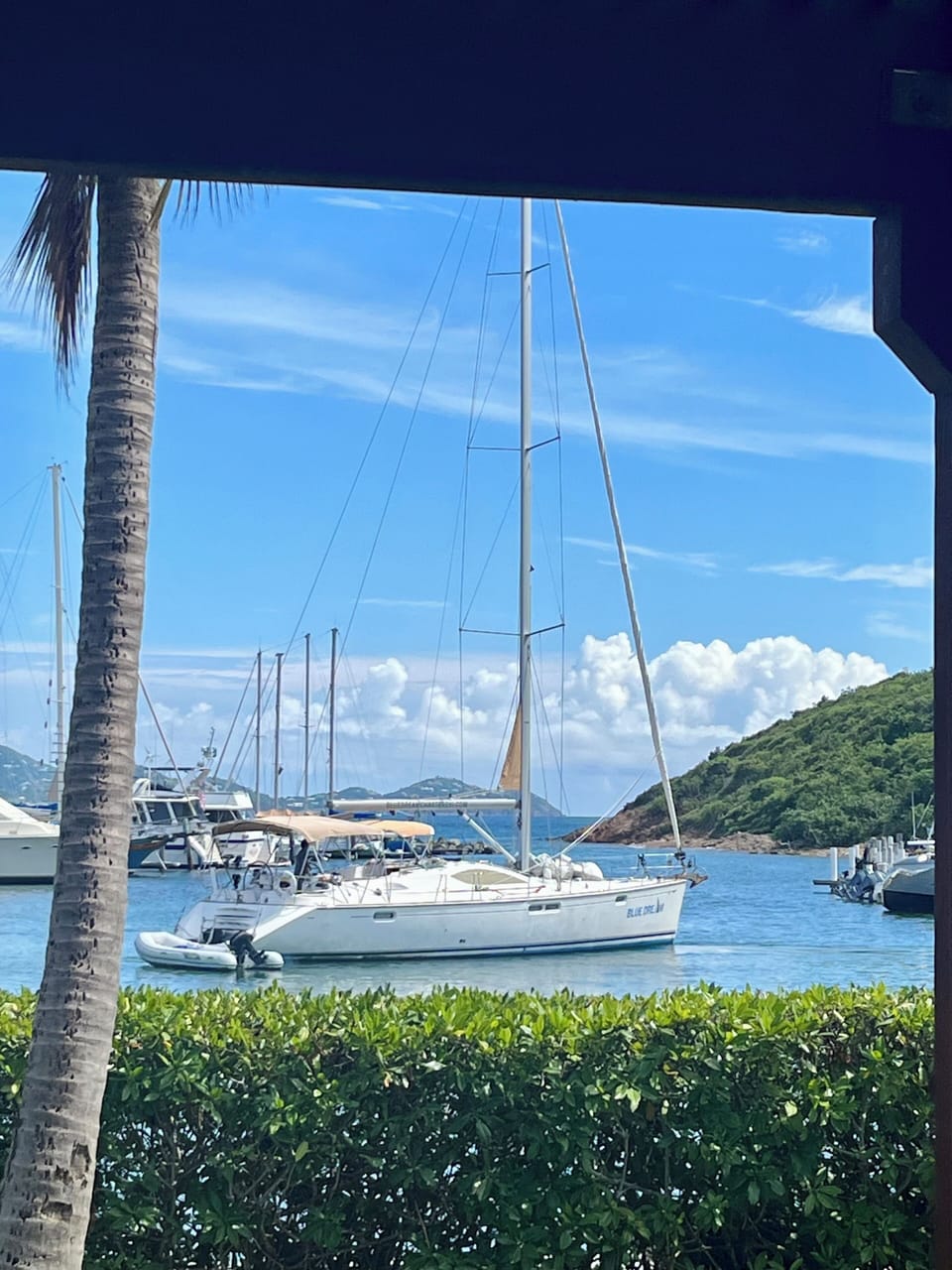 Enjoy the view of boats as they depart on their journeys!