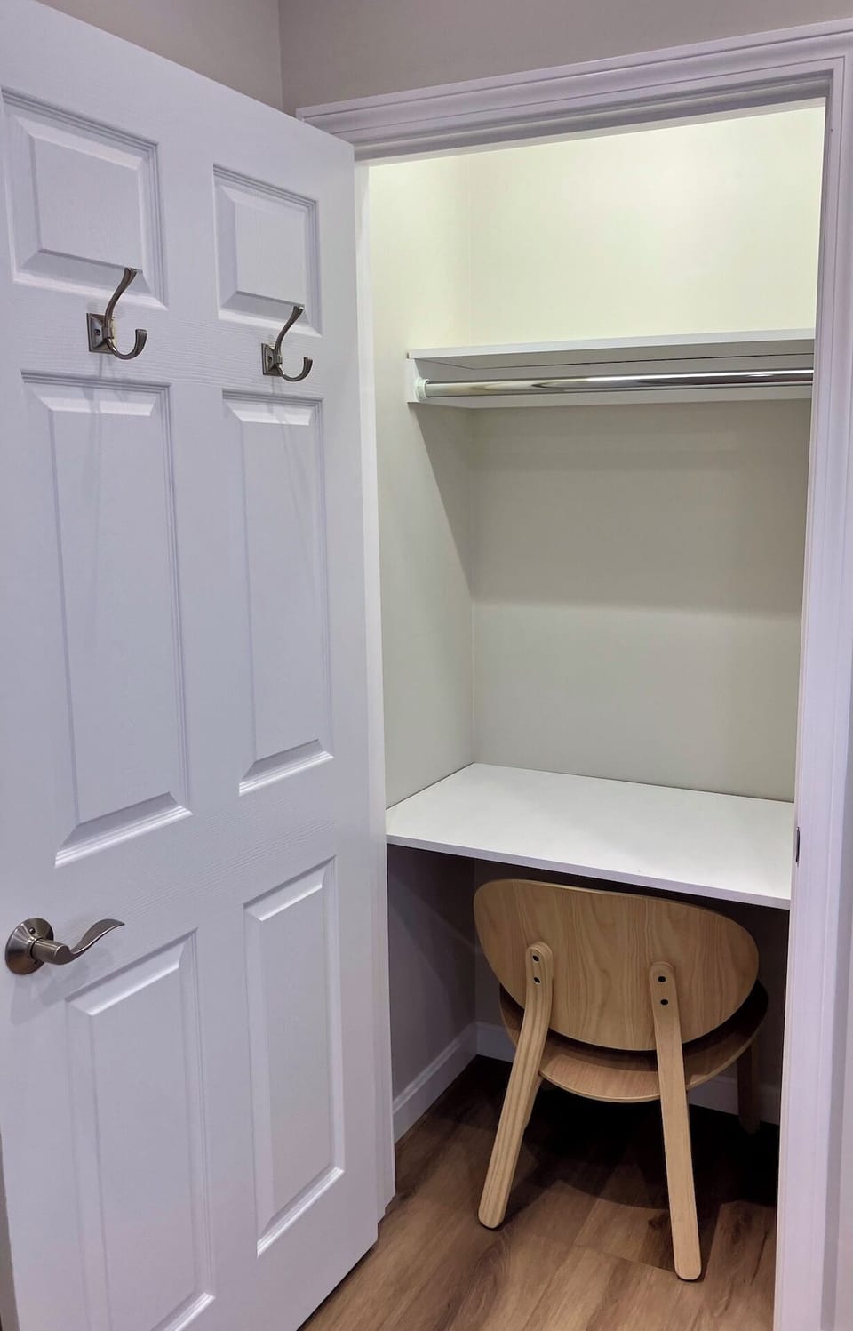 Multi use closet for clothing or work space