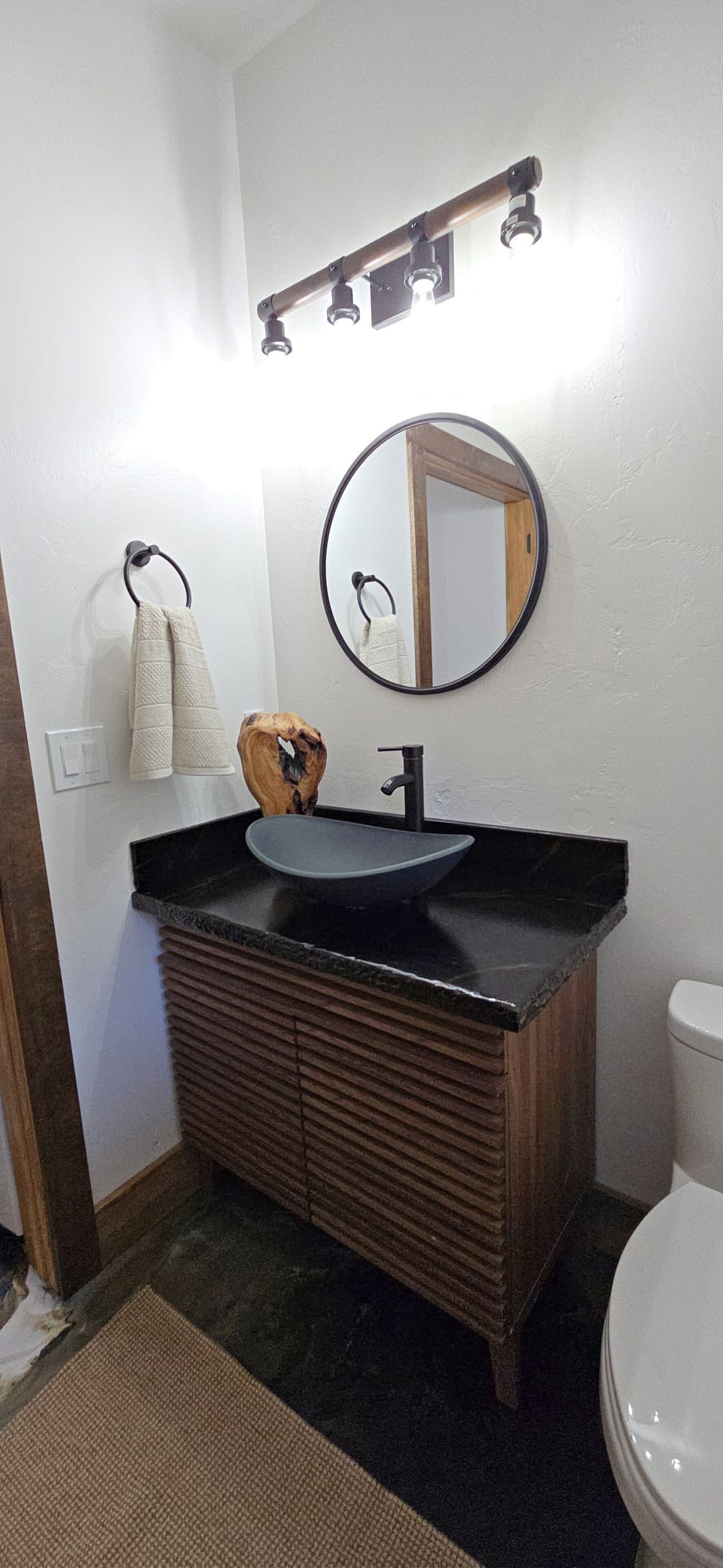 Main floor half bath.