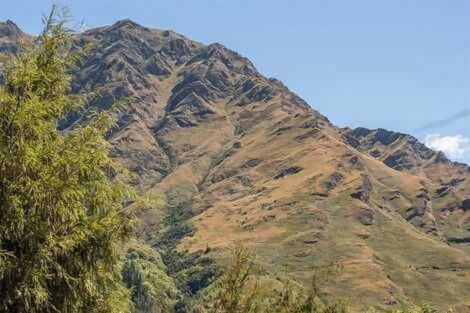 The mountain view as seen from the living and dining room