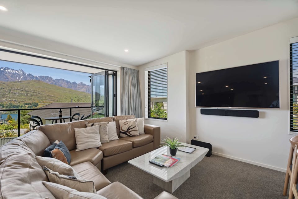 Mountain views, cosy seating, and space to relax.