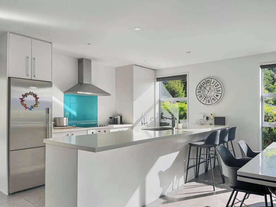 Bright open-plan living and dining area
