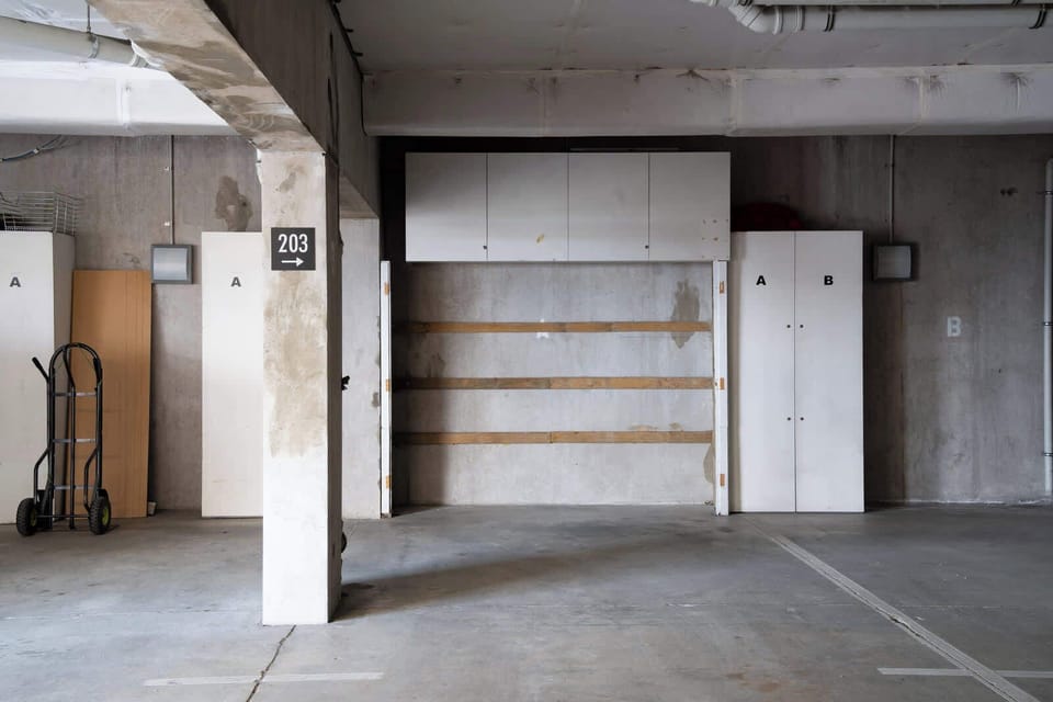 Secure undercover car park with allocated space.