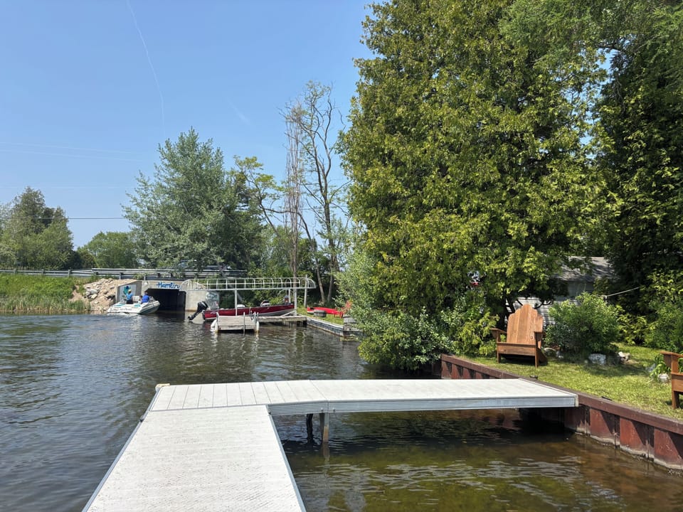 Access to the main lake is through the tunnel under Neil and Lakeshore