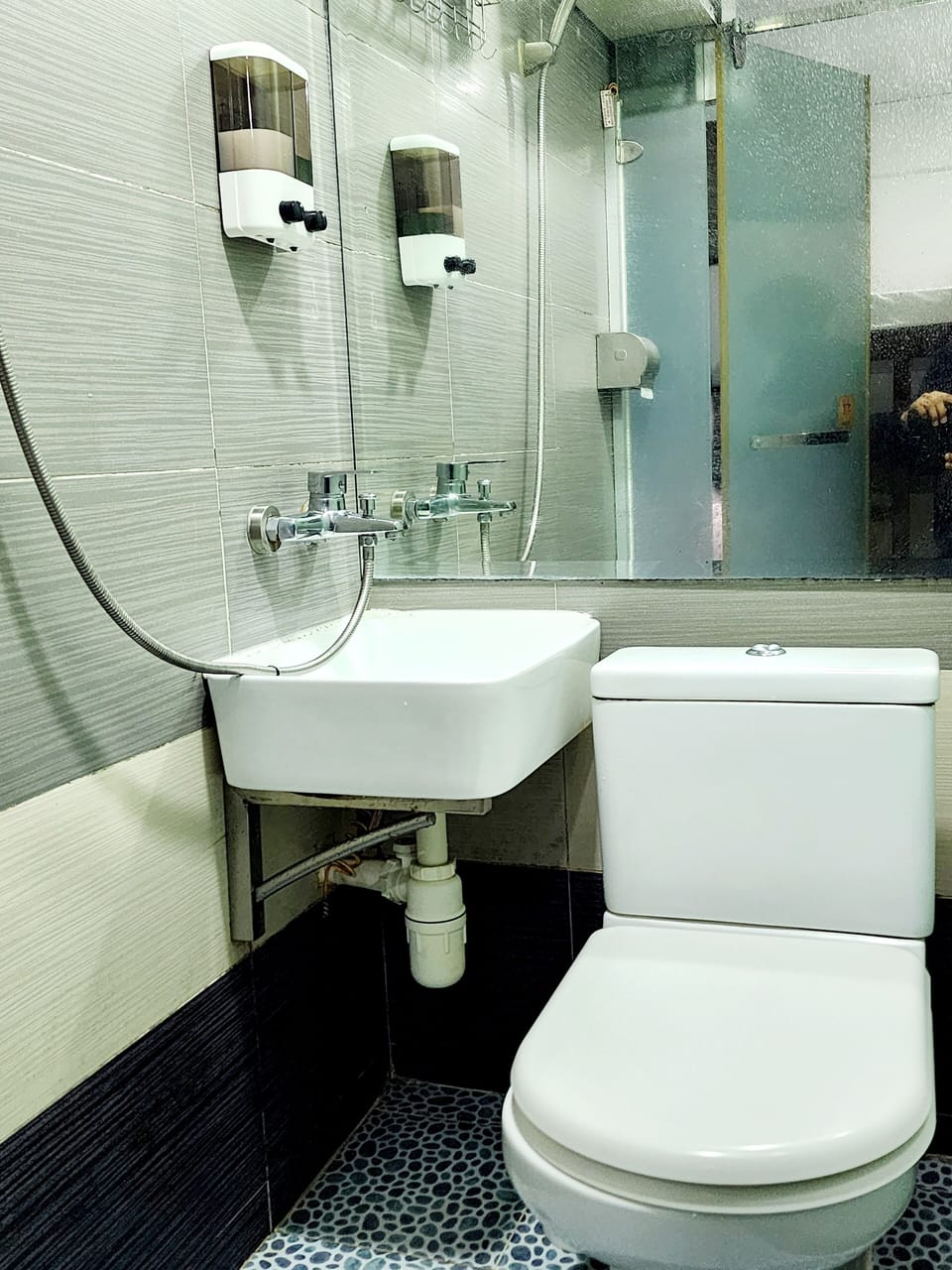 Free toiletries, hair dryer, slippers, towels