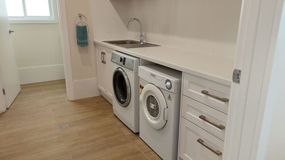 laundry with washer and dryer 