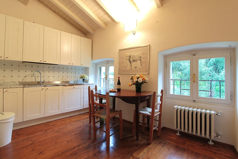 Apartment, Hill View | Private kitchen | Full-size fridge, microwave, oven, stovetop