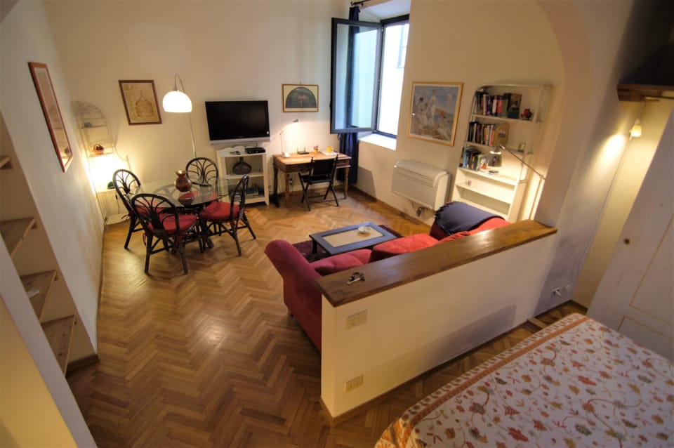 Duplex | Living area | 24-inch flat-screen TV with digital channels