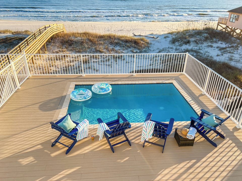 Bask in the breathtaking ocean views from your upper deck.