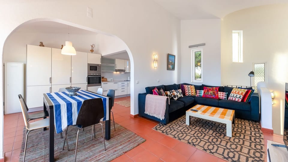 Bright open living space perfect for gatherings #CoastalChic #AlgarveGetaway