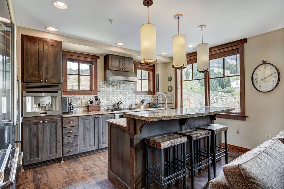 Indoors, Kitchen, Hardwood, Kitchen Island, Furniture