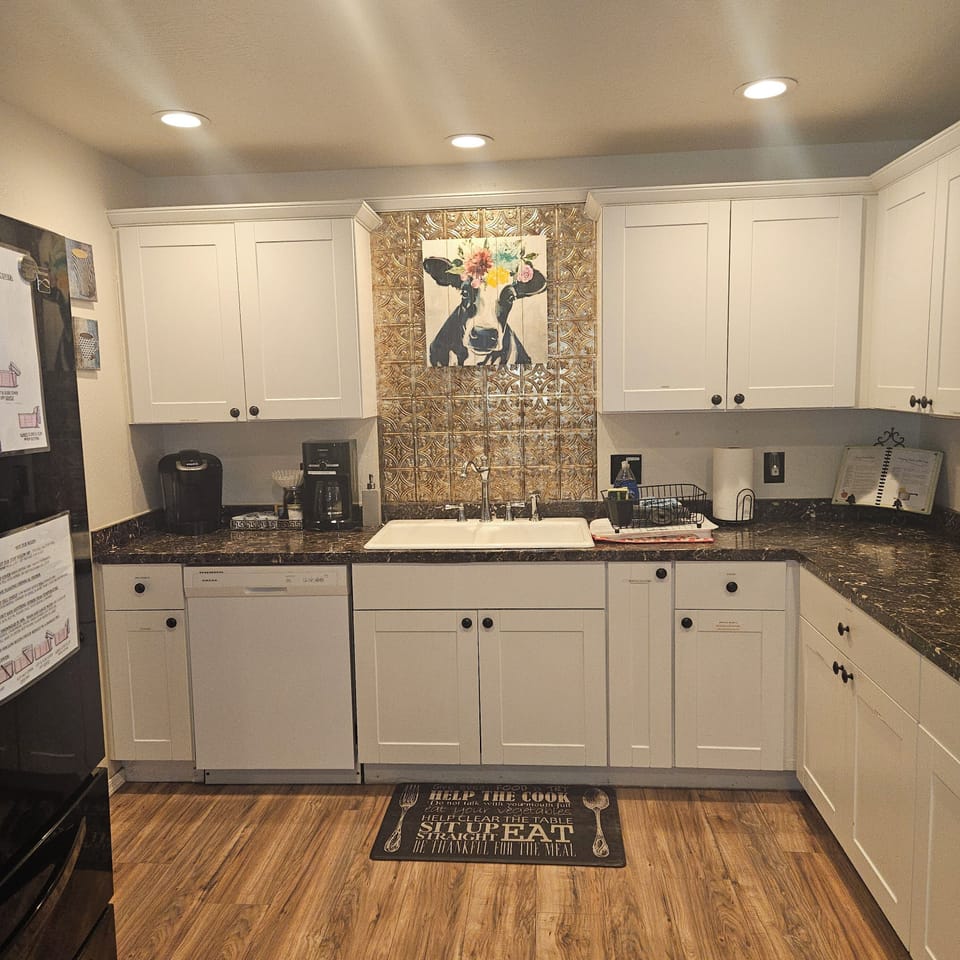 Kitchen with coffee bar