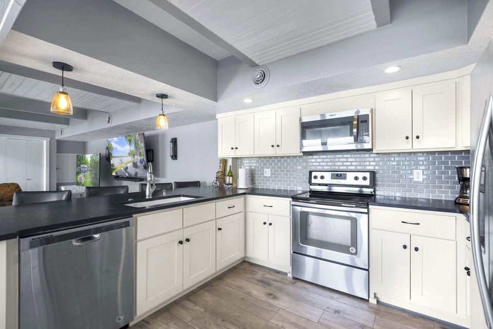 Fully stocked kitchen