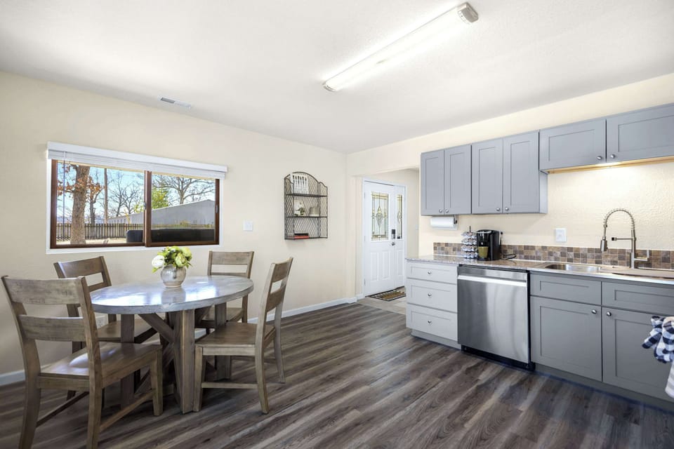 The 1st of 2 full kitchens offers ample space & all the comforts of home