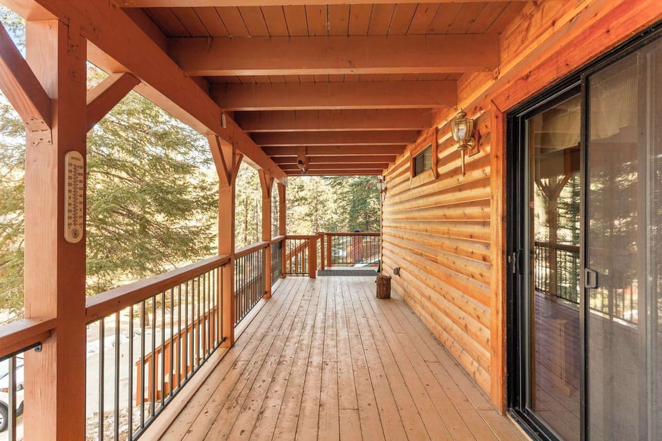 Beautiful deck from the bedroom.