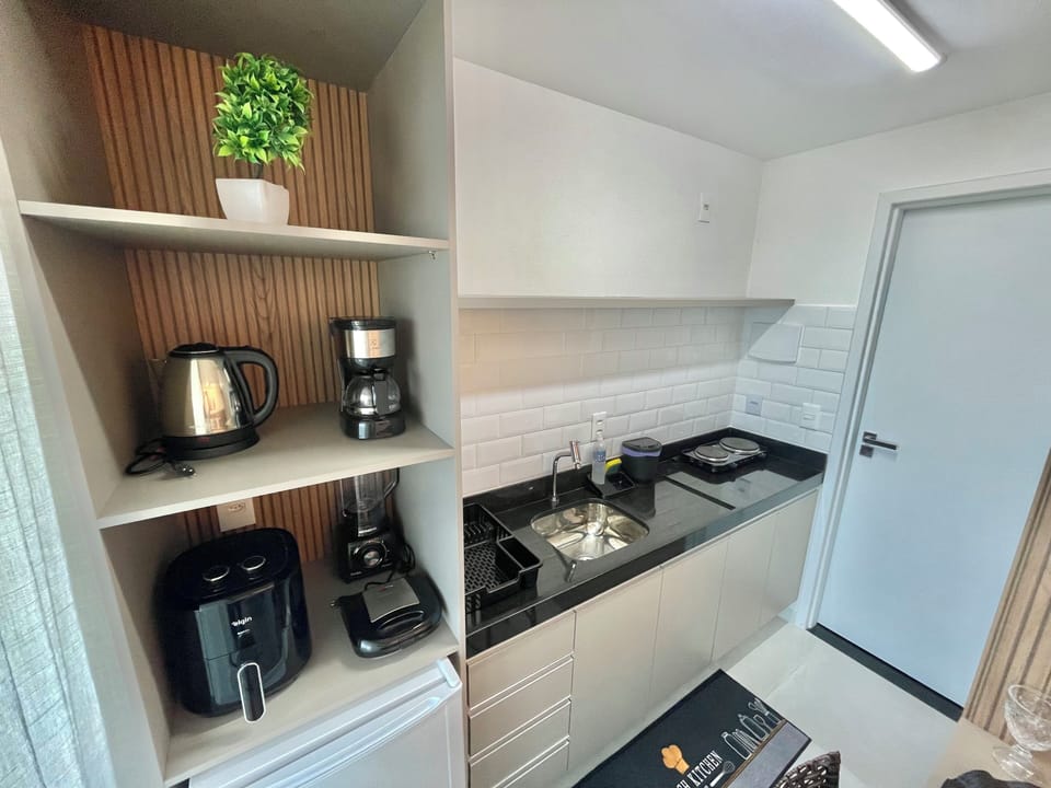 Deluxe Apartment, Balcony, Sea View | Private kitchen