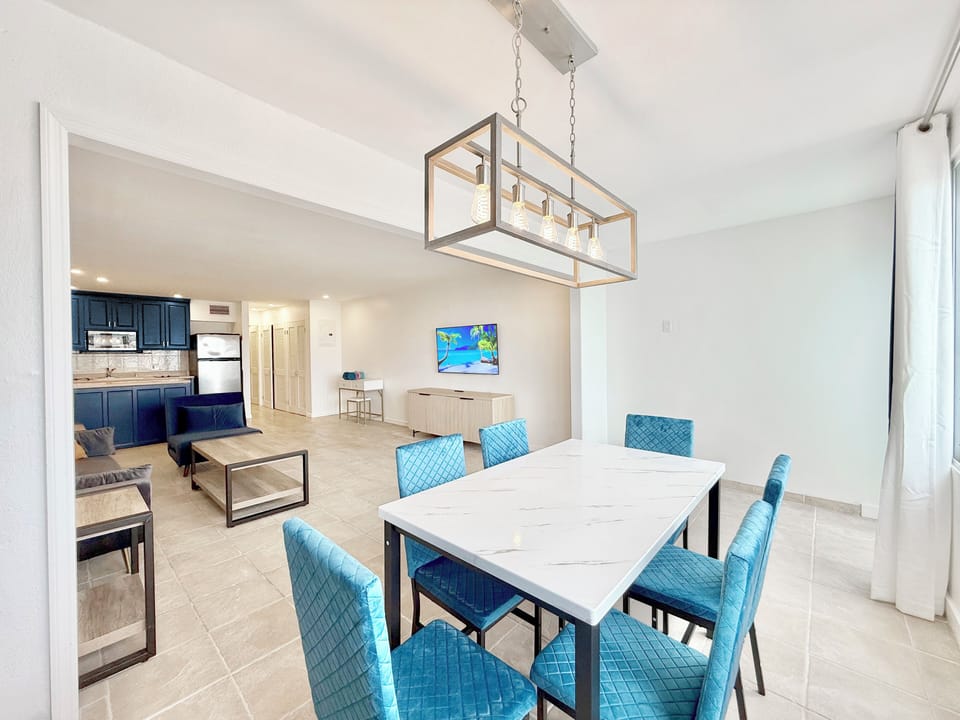 beautiful dining room and living room
