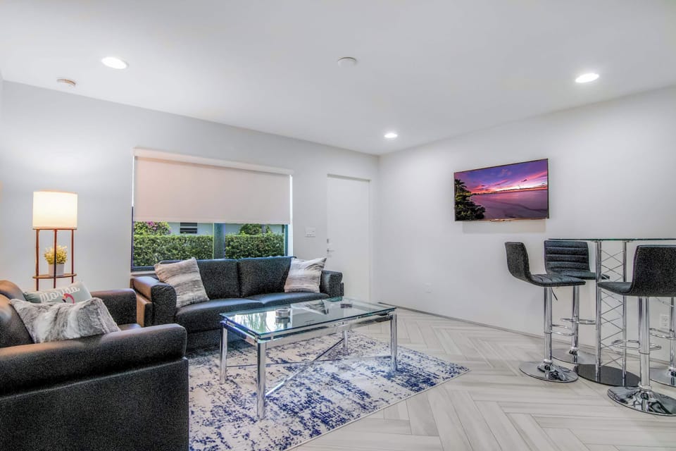 Open living space with plenty of seating to enjoy a night of entertainment