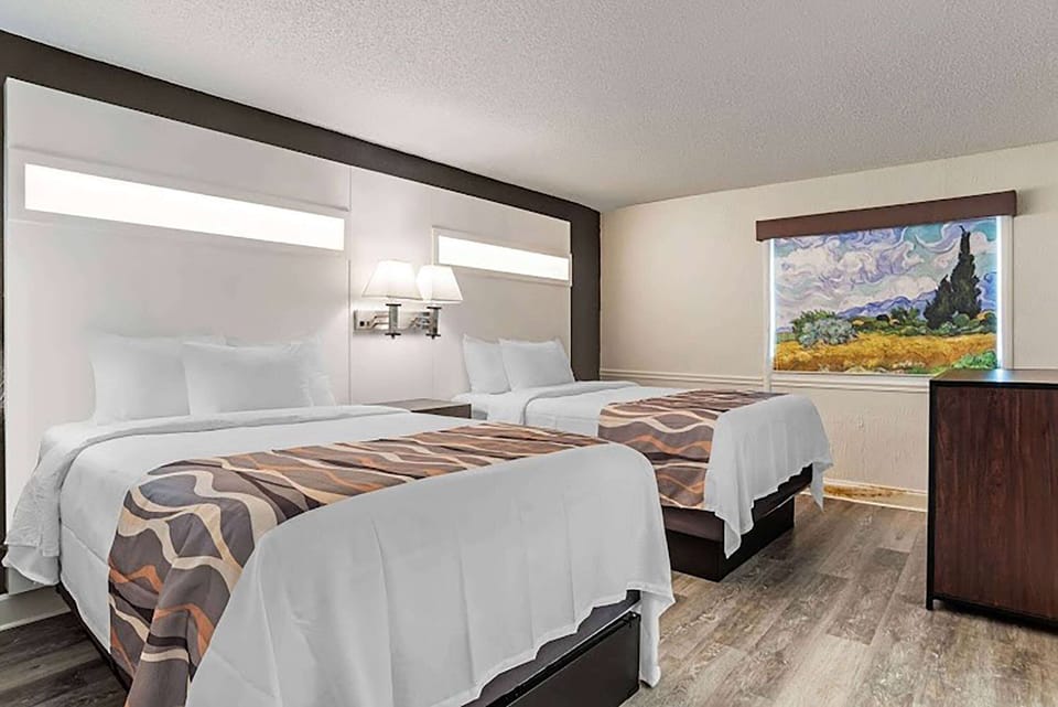 Suite, 2 Double Beds, Accessible, Non Smoking (Mobility, Roll-In Shower) | 1 bedroom, pillowtop beds, individually decorated