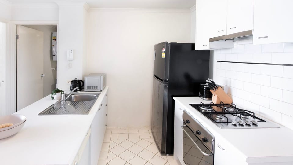 Fully equipped kitchen with everything needed for home style meals