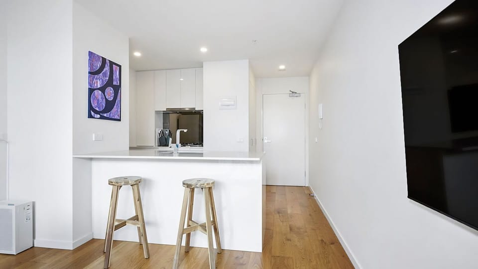 Chic apartment layout combining modern design with everyday functionality.
