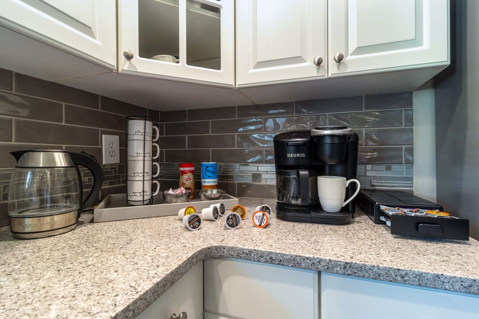 The coffee bar and waffle station guests write about more than anything else in the house. "Was well-stocked and the waffle bar was a hit."