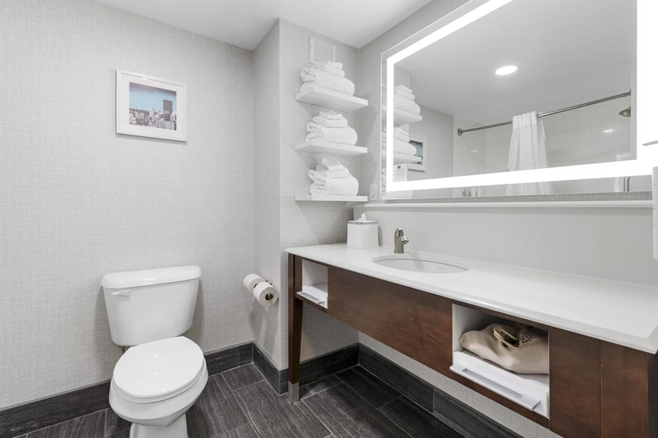 Room, 1 King Bed | Bathroom | Free toiletries, hair dryer, towels