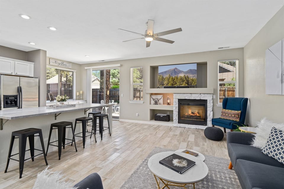 Spacious and well-stocked for large families, groups, and dog-friendly for those traveling with pets.