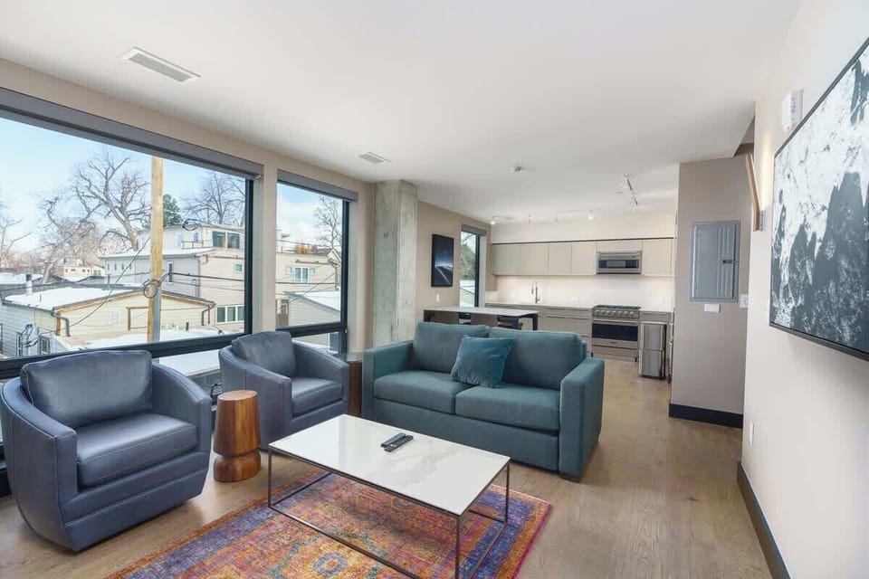 Living Room w/ Berkeley neighborhood views
