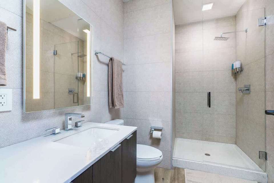 Bathroom w/ Rain Showerhead