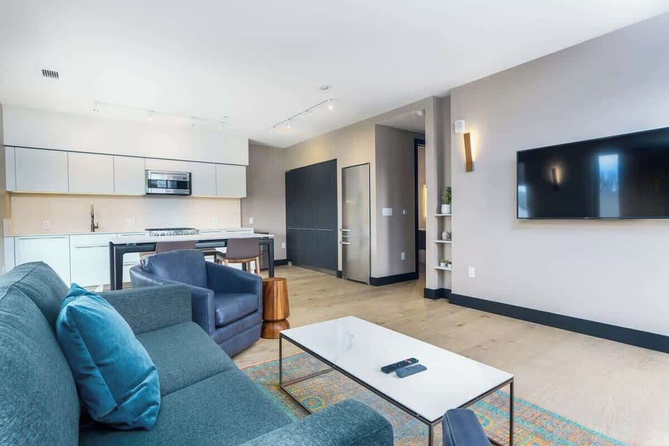 Living Room w/ Room & Board Furniture & Cable TV