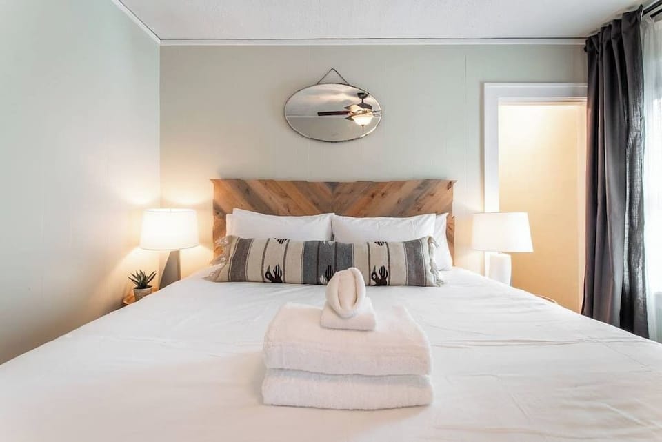 Guest room #1 with  king bed on the main floor