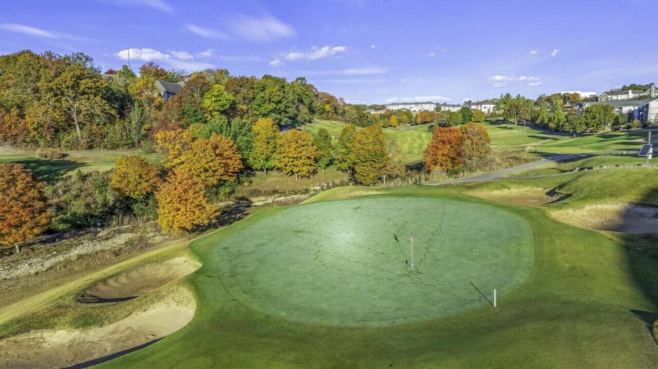Scenic views overlooking Thousand Hills Golf Course right from the property.