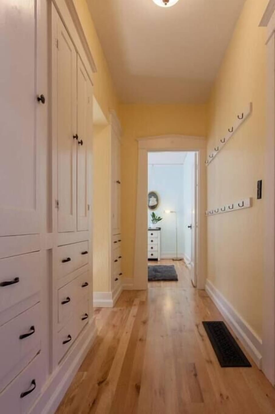 So much storage space with these original, custom built-ins!
