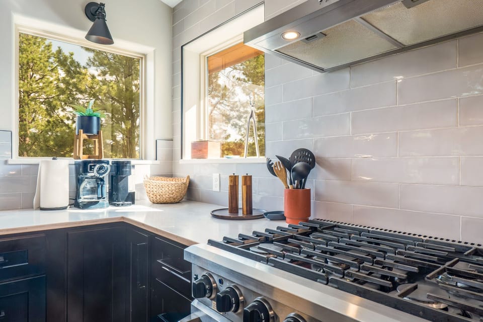 Kitchen is complete with both keurig and full pot coffee makers