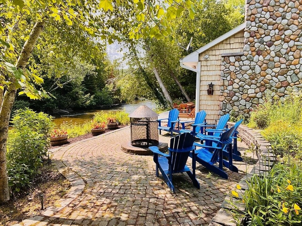 Roast marshmallows in large adirondack chairs by the river!