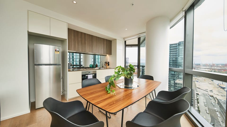 Bright dining space to share meals